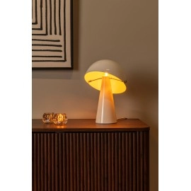 BARONE galda lampa Ø 23 cm, 1xE27, krēmkrāsas (Lucide)