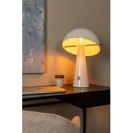 BARONE galda lampa Ø 38 cm, 1xE27, krēmkrāsas (Lucide)