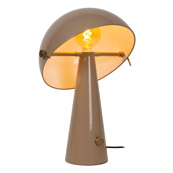 BARONE galda lampa Ø 38 cm, 1xE27, taupe (Lucide)