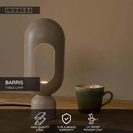 BARRIS galda lampa 39x32 cm 1xE27 taupe (Lucide)