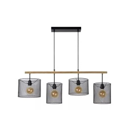 BASKETT piekaramā lampa 4xE27 melna (Lucide)