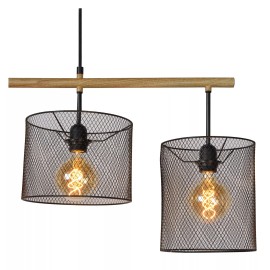 BASKETT piekaramā lampa 4xE27 melna (Lucide)