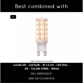 BENNI sienas lampa 1xG9 28 W melna (Lucide)