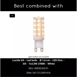 BENNI sienas lampa 1xG9 28 W zila (Lucide)