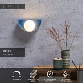 BENNI sienas lampa 1xG9 28 W zila (Lucide)