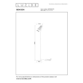 BENSEN stāvlampa 1xE14 dabīga (Lucide)