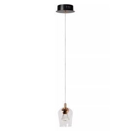 BERLIANE Piekaramā lampa LED dim 1x4W 2700K caurspīdīga (Lucide)