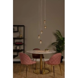 BERLIANE Piekaramā lampa LED dim 5x4W 2700K caurspīdīga (Lucide)