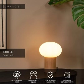 BIRTLE galda lampa 20x20 cm 1xG9 opāla (Lucide)