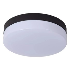 BISKIT Vannas istabas griestu lampa ar sensoru 1x12W integrēts LED IP44 melna (Lucide)
