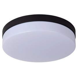 BISKIT vannas istabas griestu lampa Ø28 cm LED 1x18W 2700K IP44 ar kustības sensoru melna (Lucide)