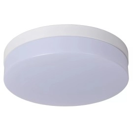 BISKIT vannas istabas griestu lampa Ø28 cm LED 1x18W 2700K IP44 ar kustības sensoru balta (Lucide)