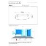 BISKIT vannas istabas griestu lampa Ø34,5 cm LED 1x24W 2700K IP44 ar kustības sensoru melna (Lucide)