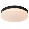 BISKIT vannas istabas griestu lampa Ø40 cm LED 1x36W 2700K IP44 ar kustības sensoru melna (Lucide)