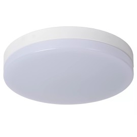 BISKIT vannas istabas griestu lampa Ø40 cm LED 1x36W 2700K IP44 ar kustības sensoru balta (Lucide)