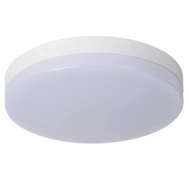 BISKIT vannas istabas griestu lampa Ø40 cm LED 1x36W 2700K IP44 ar kustības sensoru balta (Lucide)