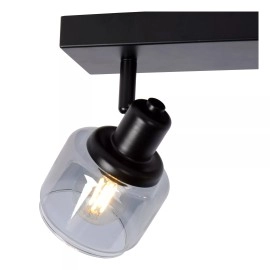 BJORN griestu prožektors 2xE14 melna (Lucide)