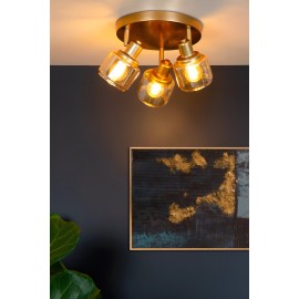 BJORN griestu prožektors Ø38 cm 3xE14 matēta zelta / misiņa (Lucide)