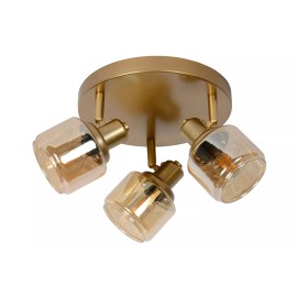 BJORN griestu prožektors Ø38 cm 3xE14 matēta zelta / misiņa (Lucide)