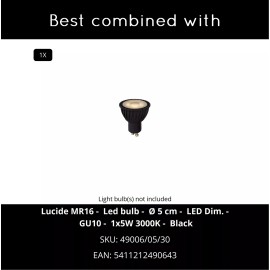 BODI griestu prožektors 8,2 cm 1xGU10 balta (Lucide)