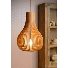 BODO Piekaramā lampa 1x60W E27 gaiša koka (Lucide)