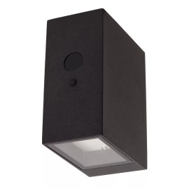 BOLTON āra saules sienas lampa 1x1W Integrated LED IP54 melna (Lucide)