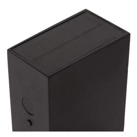 BOLTON āra saules sienas lampa 1x1W Integrated LED IP54 melna (Lucide)