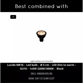 BRAGA griestu lampa 1x5W GU10 kafijas krāsā (Lucide)