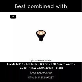 BRAGA sienas lampa 1 x GU10 kafijas krāsā (Lucide)