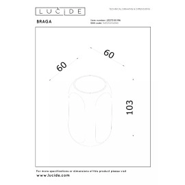 BRAGA sienas lampa 1 x GU10 kafijas krāsā (Lucide)