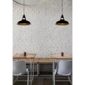 BRASSY-BIS piekaramā lampa Ø31 cm E27 melna (Lucide)