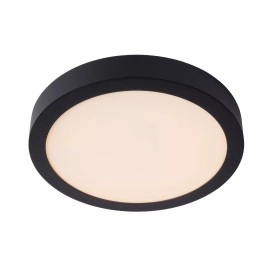 BRICE-LED vannas istabas griestu lampa Ø 30 cm LED dimmējama 30W 3000K IP44 melna (Lucide)