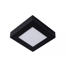 BRICE-LED vannas istabas griestu lampa 16x16 cm LED dimmējama 15W 3000K IP44 melna (Lucide)