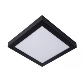 BRICE-LED vannas istabas griestu lampa 30x30 cm LED dimmējama 30W 3000K IP44 melna (Lucide)