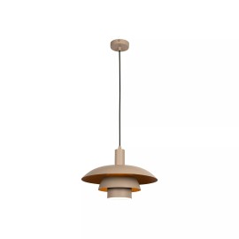 BRUNO piekaramā lampa Ø 38 cm 1xE27, taupe (Lucide)