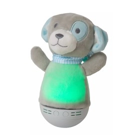 DOLLY LED bērnu naktslampiņa ar mūziku pelēka (Lucide)