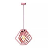 MAURO E27 bērnu piekaramā lampa rozā (Lucide)