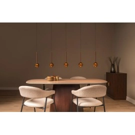 CALINA piekaramā lampa LED 5x8,2 W CCT kafijas/dzintara krāsā (Lucide)