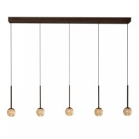 CALINA piekaramā lampa LED 5x8,2 W CCT kafijas/dzintara krāsā (Lucide)
