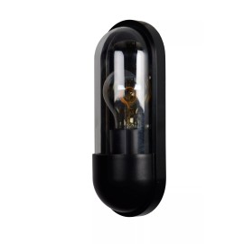 CAPSULE āra sienas lampa 1xE27 melna (Lucide)