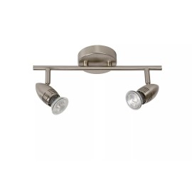 CARO-LED griestu prožektors GU10 2 x 5 W 2700K satīna hroms (Lucide)