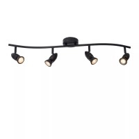 CARO griestu prožektors 4xGU10 5W melna (Lucide)