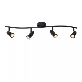 CARO griestu prožektors 4xGU10 5W melna (Lucide)