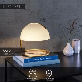 CATO galda lampa Ø23,5 cm E27 balta (Lucide)