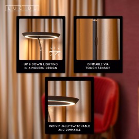 CELESTE LED stāvlampa Ø28 LED 21 W 2700K melna (Lucide)