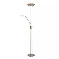 CHAMPION-LED stāvlampa lasīšanai LED 20W + 4W satīna hroma (Lucide)