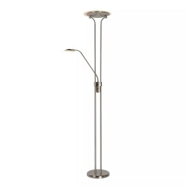 CHAMPION-LED stāvlampa lasīšanai LED 20W + 4W satīna hroma (Lucide)