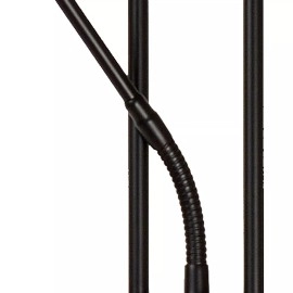 CHAMPION-LED stāvlampa lasīšanai LED 20W + 4W melna (Lucide)