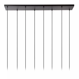 CHAYANNE piekarama lampa 8 x 10 W E14 melna (Lucide)