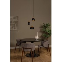 CHAYANNE piekarama lampa Ø30 cm 3 x 10 W E14 melna (Lucide)